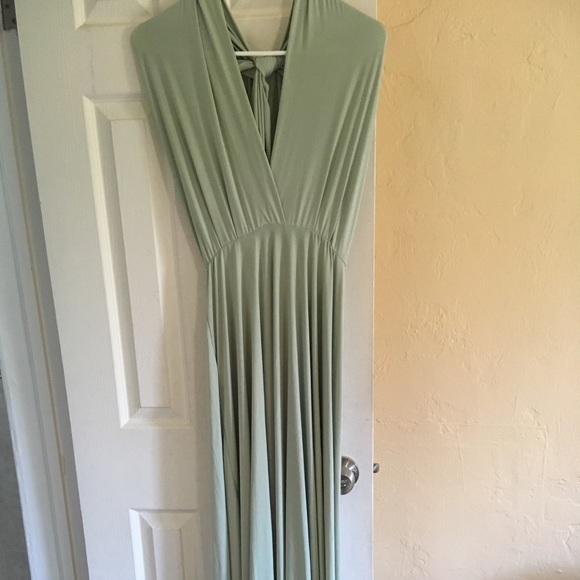 light green infinity dress